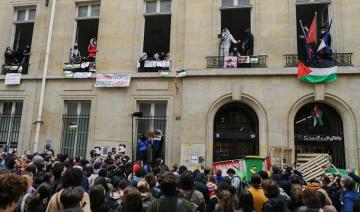 A Sciences Po Paris, la mobilisation pro-palestinienne se poursuit