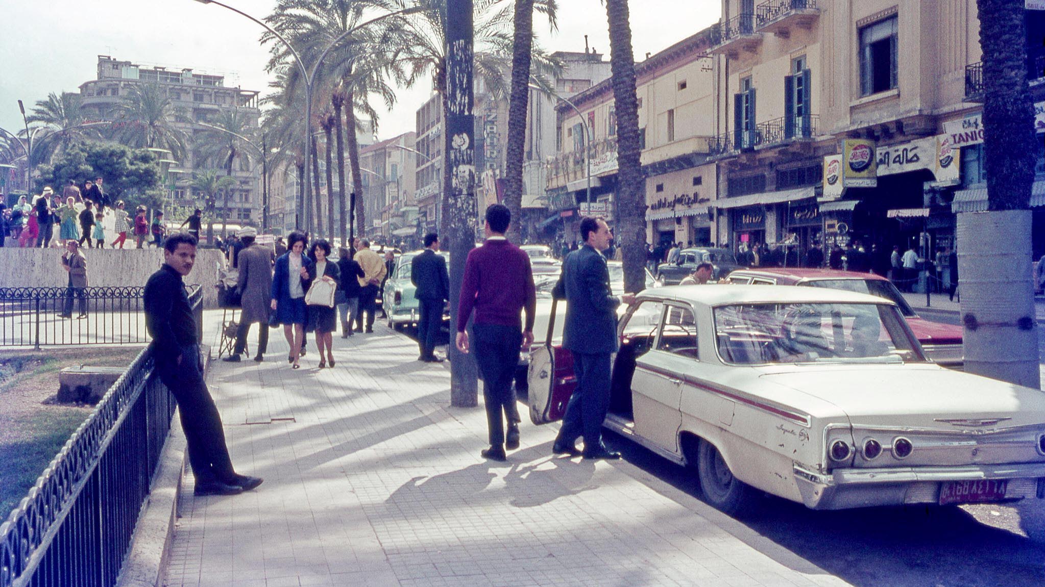 Scène de rue à Beyrouth en 1967 (Alamy)