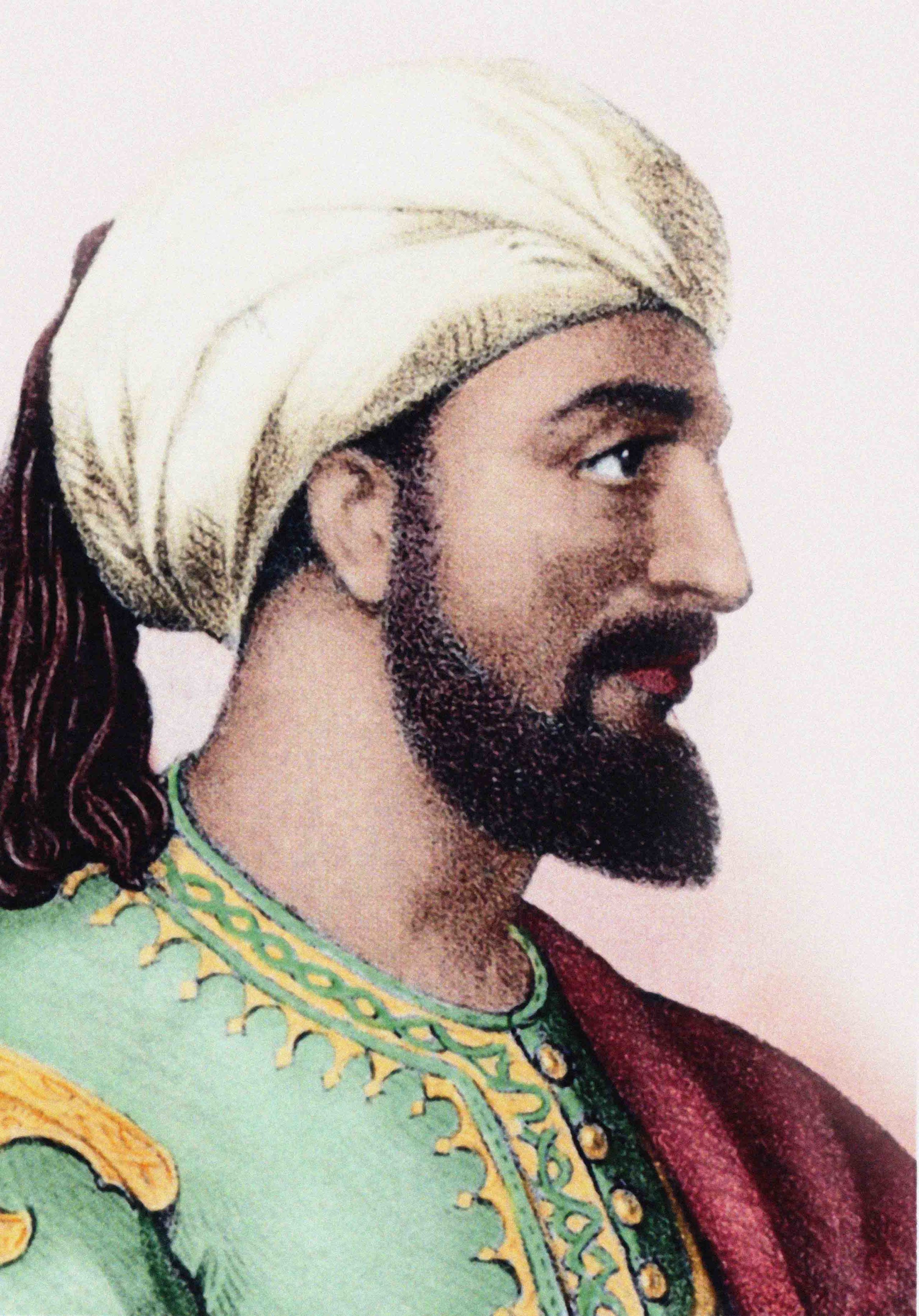 Un portrait du XIXe siècle d'Abd Al-Rahman III, qui en 929 transforma l'émirat de Cordoue en califat. (Images Getty)   