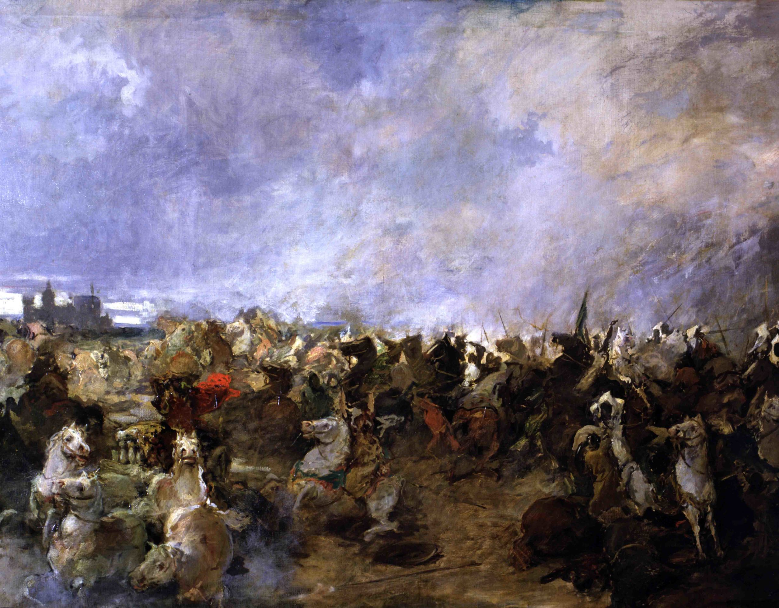 Le tableau de Salvador Martinez Cubells représentait les Wisigoths en retraite ... (Alamy)   