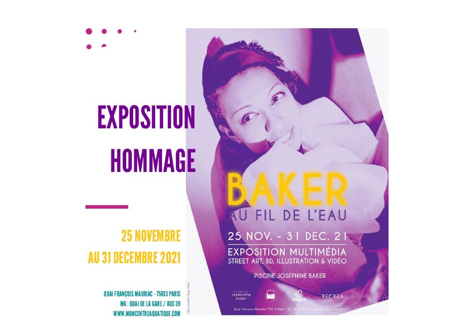 Capture d’écran du site de l’Exposition Joséphine Baker. 