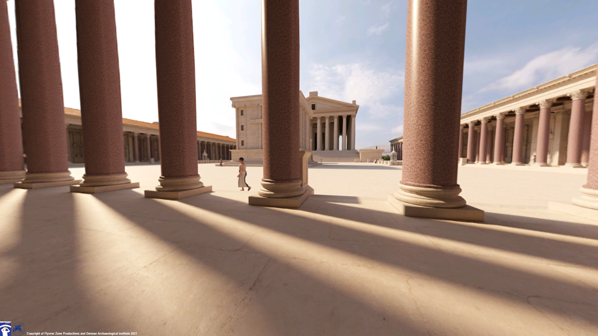 «Baalbek Reborn: Temples» comprend une carte avec 38 points – dont certains sont inaccessibles en réalité – qui peuvent être «visités» en vue panoramique, rapprochée et satellite. (Photo Fournie)