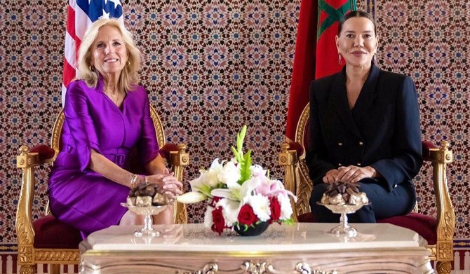 Jill Biden et la princesse Lalla Hasna (Instagram).
