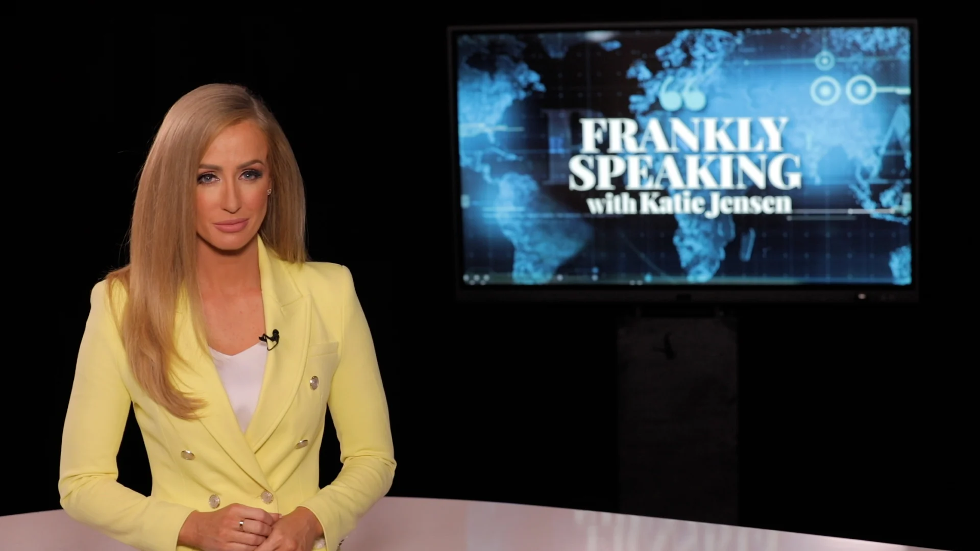 Katie Jenson, animatrice de l'émission «Frankly Speaking» d'Arab News (Capture d'écran).