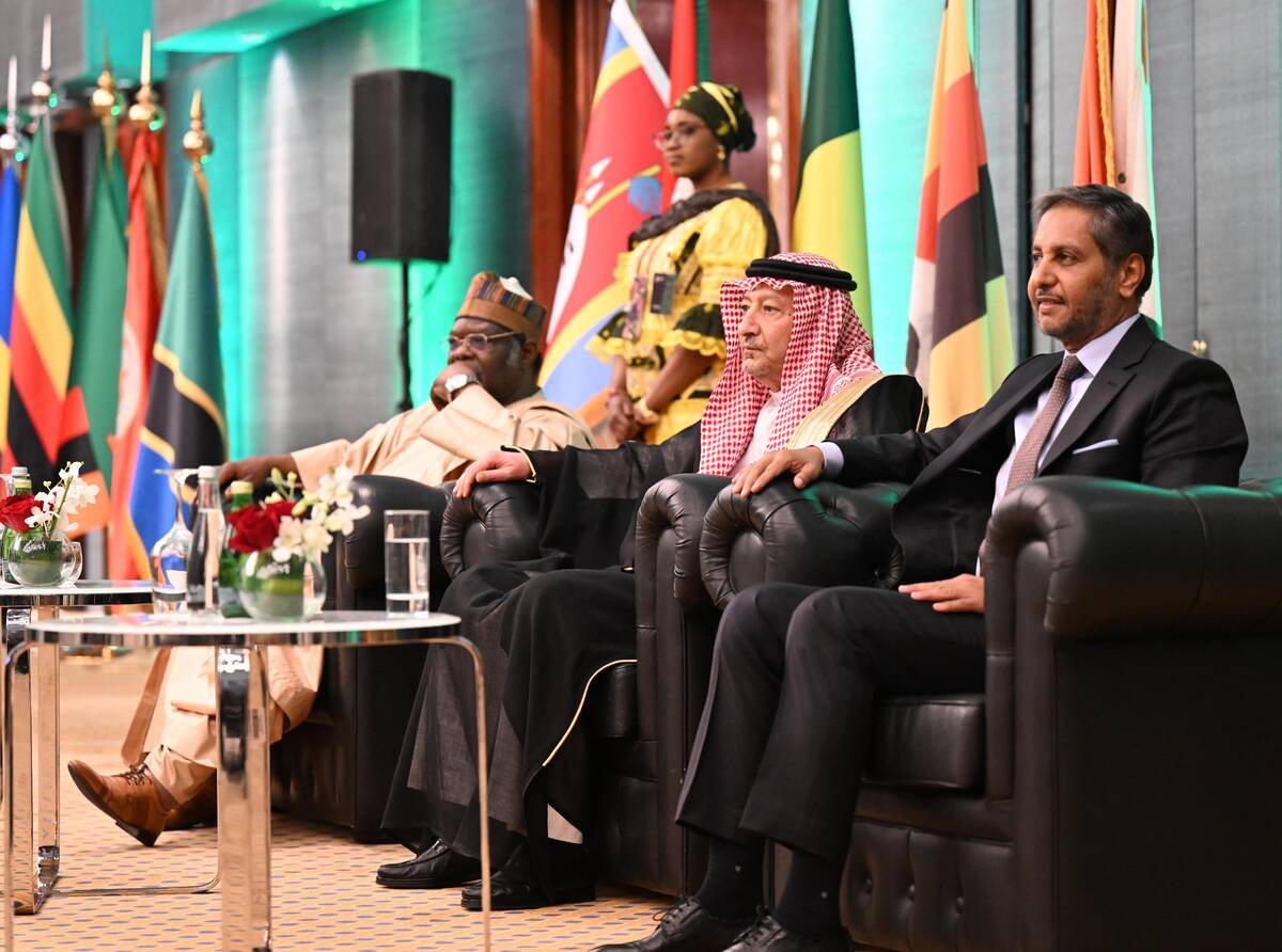 Un invité à l'exposition de la Journée de l'Afrique 2025 organisée sur le thème de la justice pour les Africains et les personnes d'origine africaine : Justice pour les Africains et les personnes d'ascendance africaine grâce aux réparations. (AN photo/Basheer Saleh)