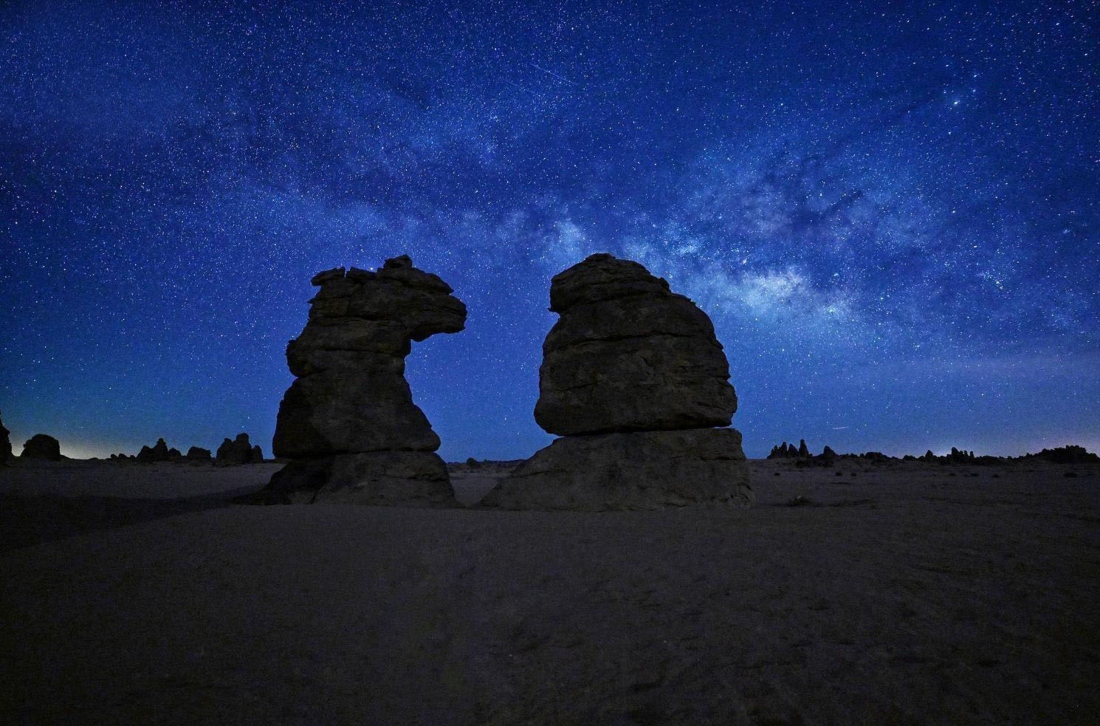 Son ciel clair et peu lumineux et ses paysages saisissants en font un cadre idéal pour la photographie nocturne et l'observation des étoiles. (Photo SPA)