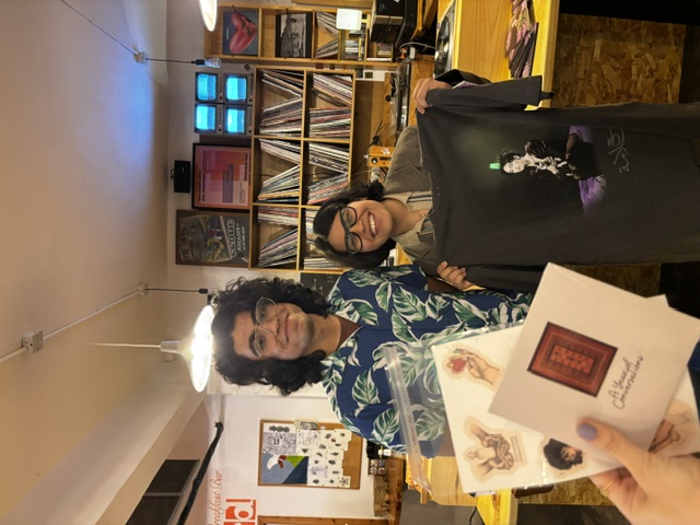 Zamzam with their merch exchange swag. (Photo by Goast Flower)