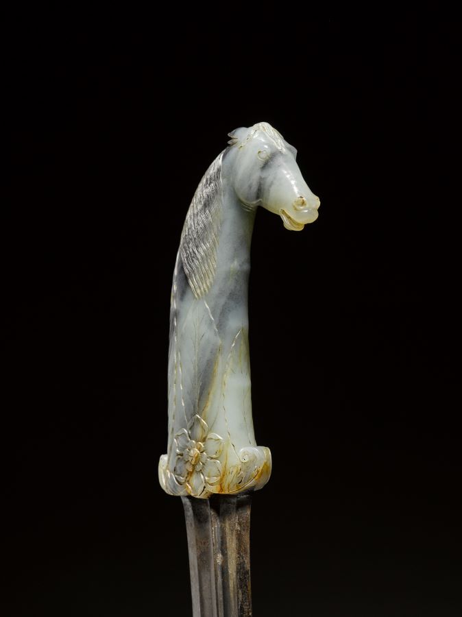Poignard moghol en jade en forme de cheval, Inde, XVIIIe siècle. ( Photo Fournie)