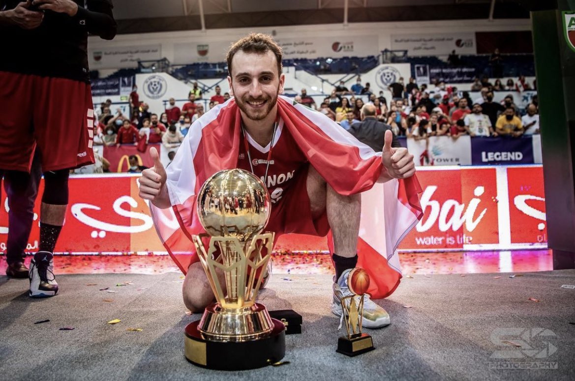 Pour la première fois un joueur arabe, le libanais Waël Arakji a été classé « meilleur joueur » dans le cadre de cette coupe (Photo, Twitter).