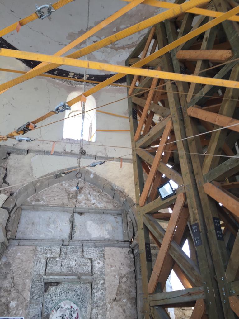 Mosquée Al-Nouri en reconstruction. (Photo, Arelette Khouri)