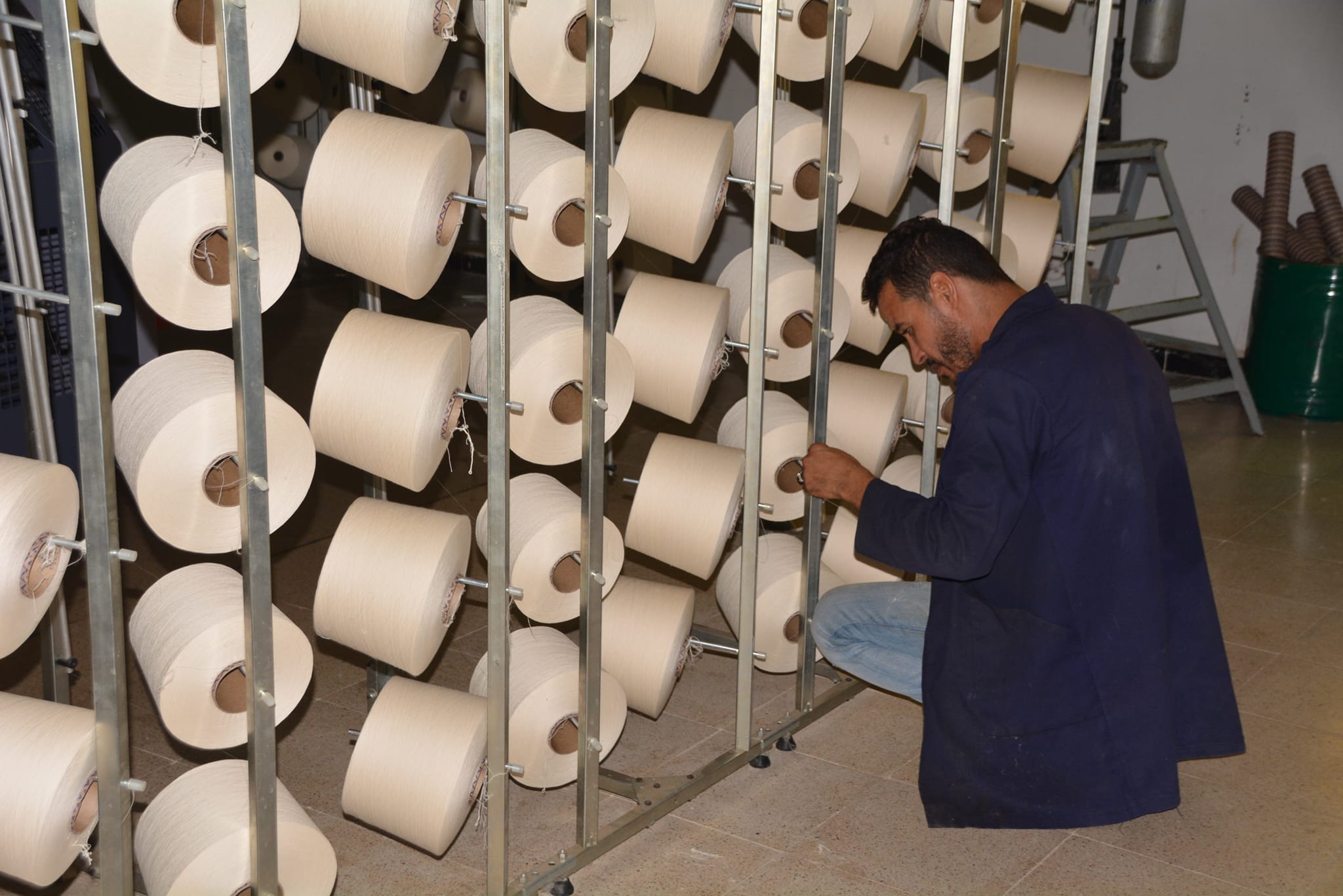 Matière première pour la production textile (Photo, Fournie).