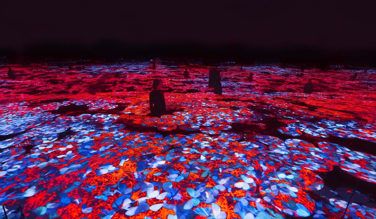 Les œuvres d'art interactives du TeamLab Borderless réagissent au mouvement et évoluent avec le temps, de sorte qu'aucune visite n'est identique à l'autre. (Fourni)