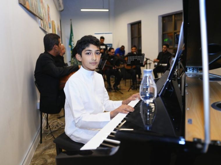 Étudiant en musique au sein de l’institut Yaqelon (Fournie)