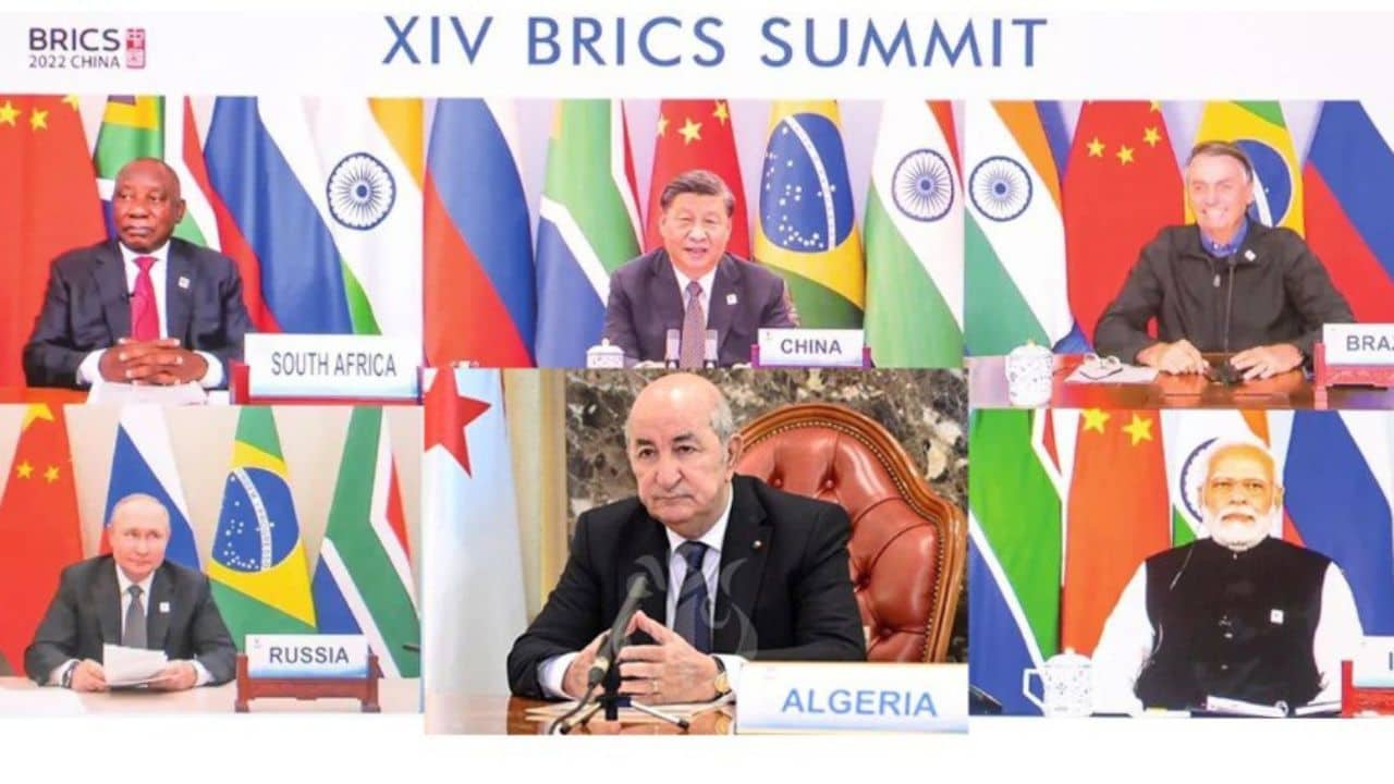 Le 14e sommet des BRICS avec la participation de 13 pays dont l’Algérie, le 30 juin 2022 (Photo, fournie).