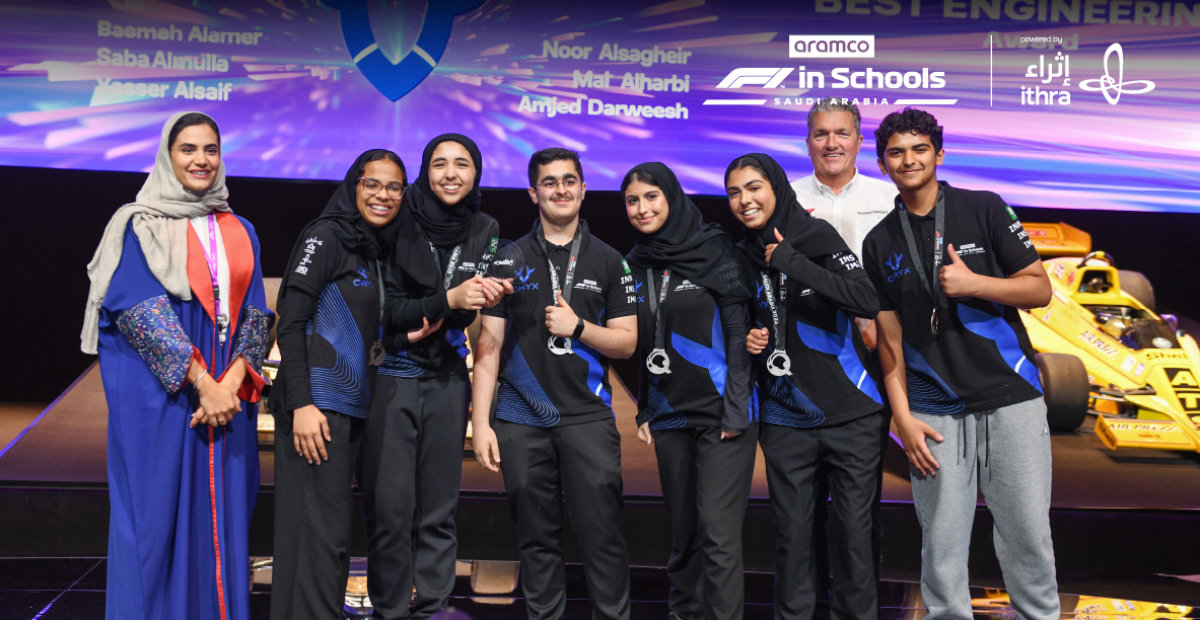 Dhahran permet également aux gagnants de la deuxième place de F1 in Schools – l’équipe Oryx – de se rendre à Singapour pour représenter le Royaume. (Photo fournie)