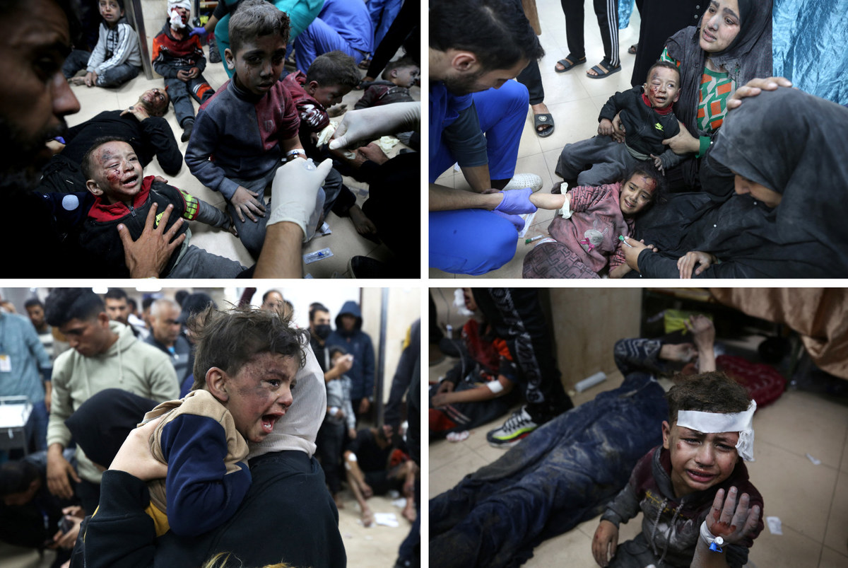 Lors d’une précédente frappe aérienne israélienne sur le camp de réfugiés de Maghazi, le 6 décembre 2023, la plupart des 18 Palestiniens décédés et des 20 blessés étaient des enfants. (Photos, AFP)