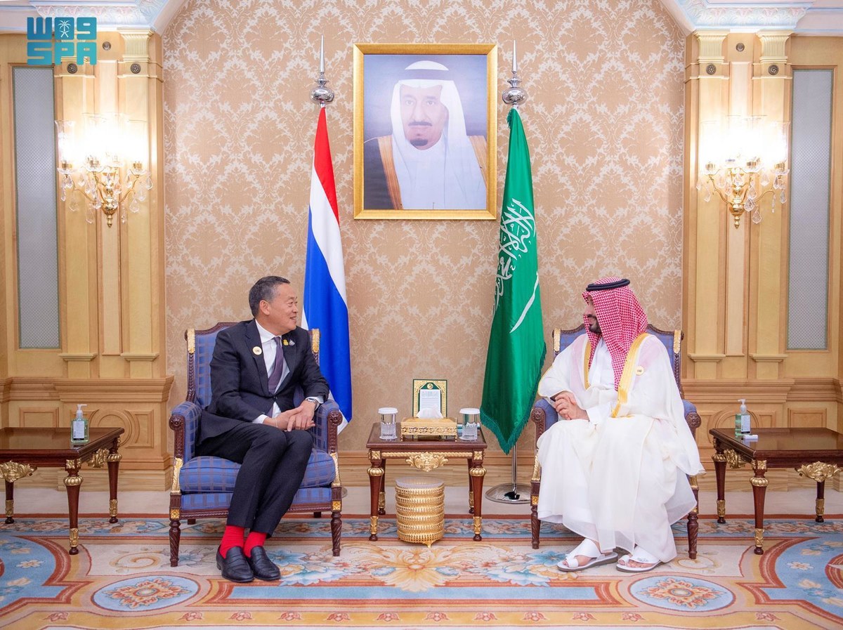 Le prince héritier saoudien Mohammed ben Salmane a rencontré le Premier ministre thaïlandais Srettha Thavisin en marge du sommet CCG-ASEAN à Riyad, le 20 octobre 2023. (SPA/Photo d'archives)