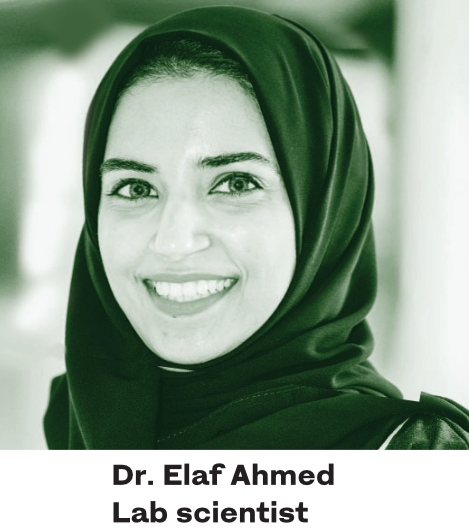 Dr Elaf Ahmed, scientifique de laboratoire (fournie)
