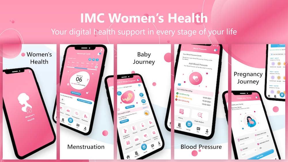 Une présentation de l'application IMC Women's Health. (Fourni)