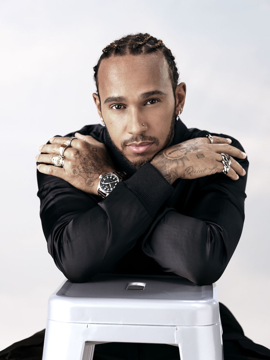 Lewis Hamilton a participé à la conception de la «Big Pilot’s Watch Perpetual Calendar Edition Lewis Hamilton», d’IWC. (IWC) 