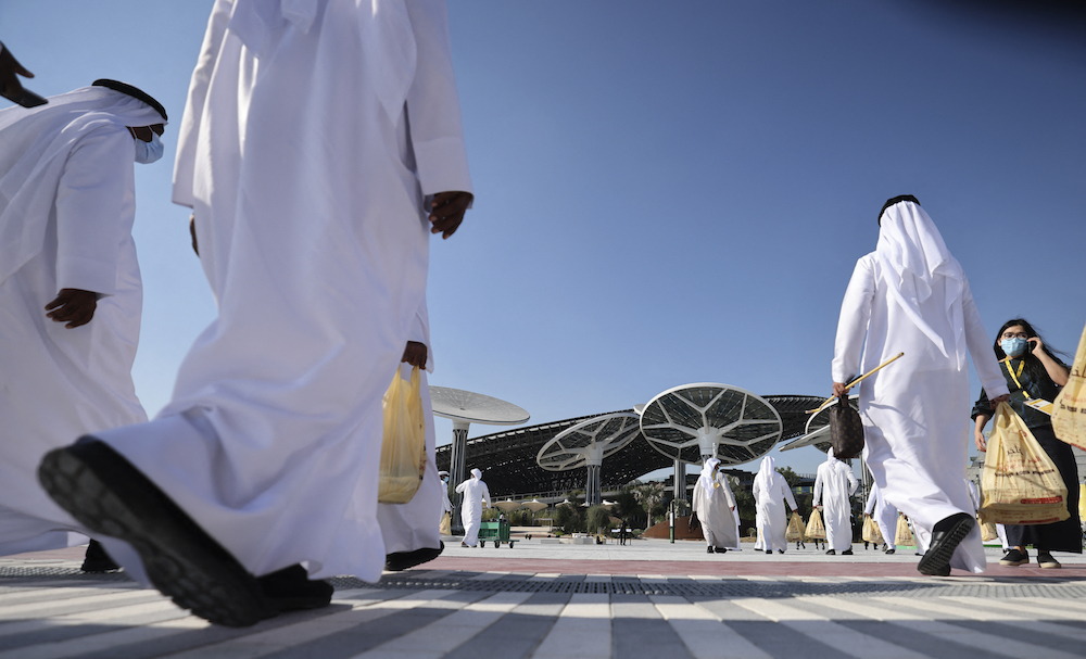 Les Emirats Arabes Unis ont su remarquablement agencer l’espace, plaçant les pays arabes au cœur de l’action, leur conférant ainsi autant de visibilité que d’importance. (AFP/Photo de dossier)