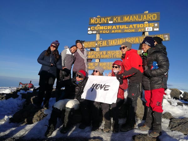 Sur le mont Kilimandjaro (fournie)