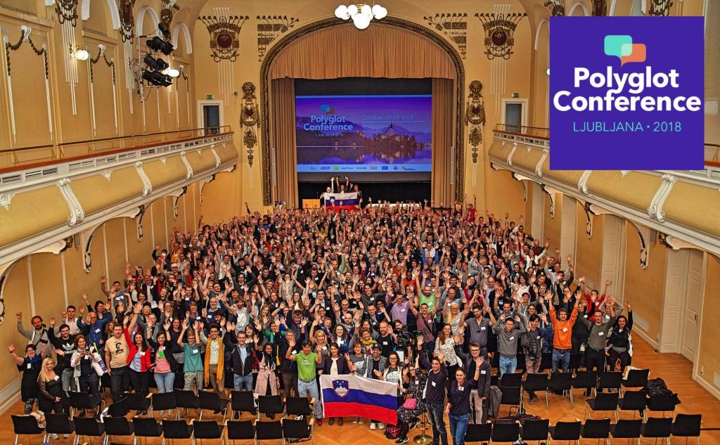 La Conférence Polyglot Ljubljana, à Slovénie en 2018. (Photo, Fukuoka Now)