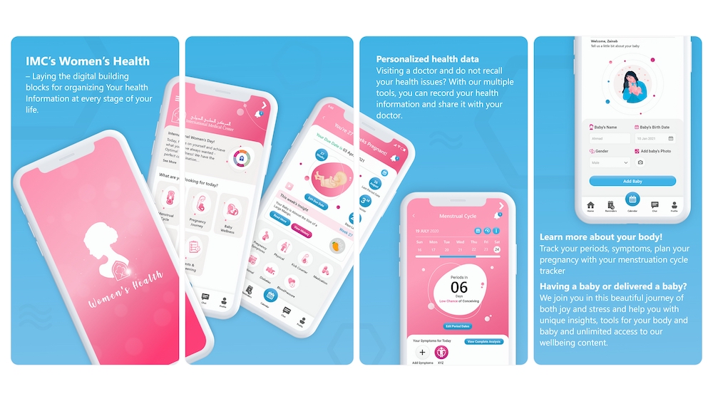 Une présentation de l'application IMC Women's Health App. (Fourni)