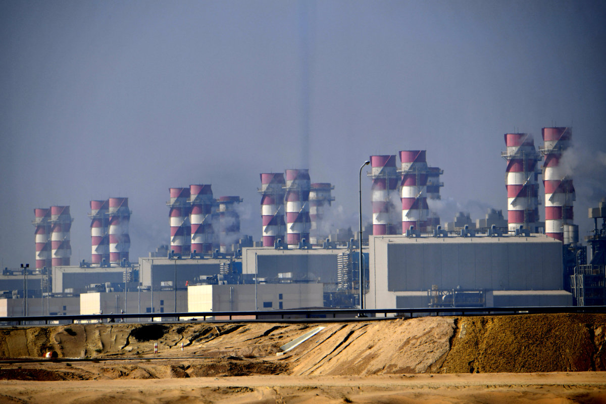 En l'absence de rivières ou de lacs naturels et permanents, l'Arabie saoudite a été la pionnière du dessalement de l'eau, y compris dans son usine de la ville industrielle de Jubail. (AFP)
