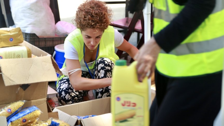 Sous le slogan « Ensemble, nous sommes plus forts ; le vrai gouvernement c’est nous », le Basecamp réunit les efforts de plusieurs volontaires libanais. (Fournie)