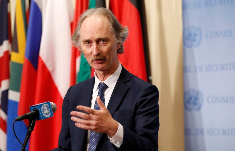 Geir Pedersen, envoyé spécial des Nations unies pour la Syrie. (AP Photo/Kathy Willens, Dossier) 