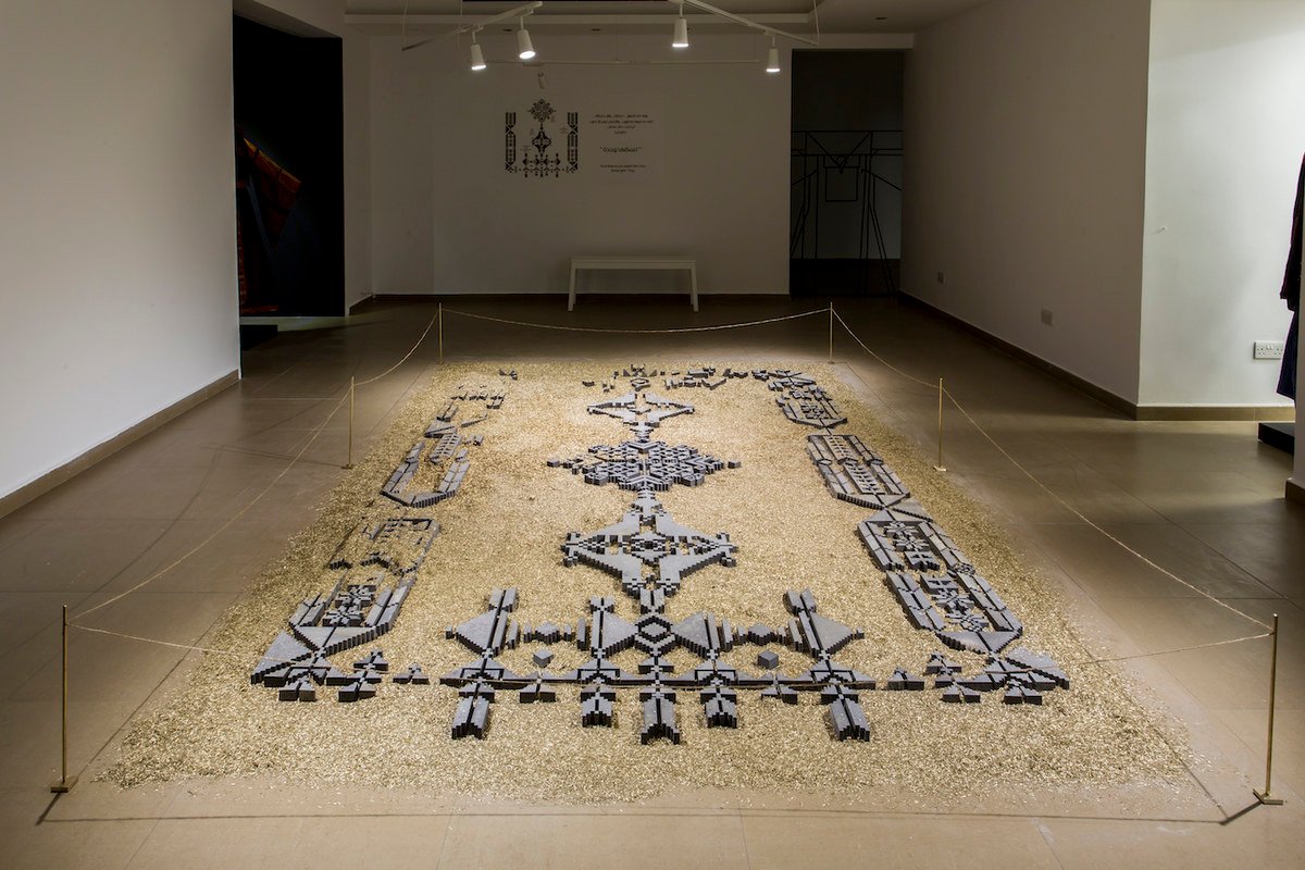L’œuvre The Bride’s Carpet est actuellement présentée dans le cadre de l’exposition Unlived Moments de Naqsh Collective à la Gazelli Art House de Londres. (Photo fournie)