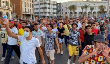 Deuxième jour des manifestations contre le gouvernement libyen (GNA) 