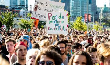 Manifestation pour la « justice climatique » à Montréal