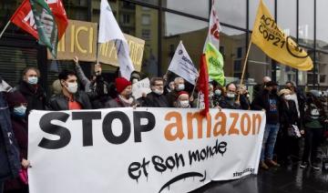Plusieurs centaines d'opposants à Amazon mobilisés en France 