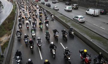 Plusieurs milliers de motards en colère mobilisés en France 