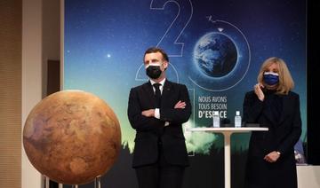 Macron assiste à l'exercice militaire spatial AsterX