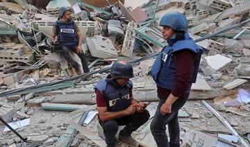 Les journalistes couvrant les combats à Gaza étaient très exposés aux dangers