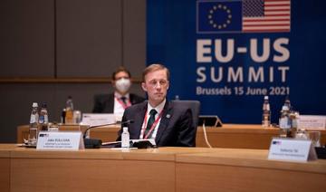 Le conseiller de Joe Biden à la sécurité nationale, Jake Sullivan lors du  sommet UE-États-Unis au siège de l'Union européenne à Bruxelles le 15 juin 2021 (Photo, AFP)