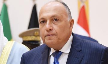 Le ministre égyptien des Affaires étrangères Sameh Shoukry (Photo, AFP) 