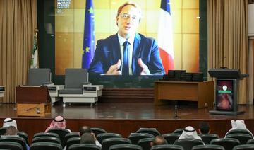 L'ambassadeur de France en Arabie saoudite, M. Ludovic Pouille, à l'inauguration du congrès de médecine d'urgence à l'hôpital King Faisal (photo tirée du compte twitter @ludovic_pouille)