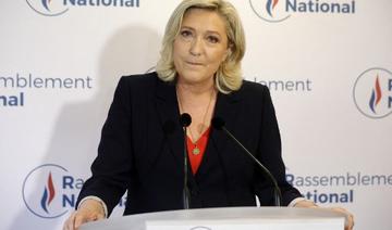 Marine Le Pen, leader du parti d'extrême droite Rassemblement national (RN) et députée française, s'adresse à la presse au siège du parti après les premiers résultats du second tour des élections régionales françaises à Nanterre le 27 juin 2021. (Geoffroy van der Hasselt/AFP)