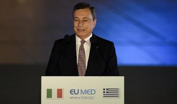Le Premier ministre italien Mario Draghi lors du 8e sommet des pays méditerranéens MED7 à Athènes, le 17 septembre 2021 (Photo, AFP)