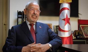 Le président du parlement tunisien et chef du parti Ennahdha, Rached Ghannouchi, s'exprime lors d'un entretien avec l'AFP, dans son bureau de la capitale Tunis, le 23 septembre 2021 (Photo, AFP)