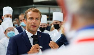 Emmanuel Macron au Salon international de la restauration, de l’hôtellerie et de l'alimentation (SIRHA) à Lyon, le 27 septembre 2021 (Photo, AFP)