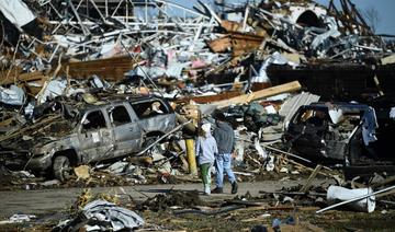 Trois jours après des tornades historiques aux Etats-Unis, le bilan s'élève à au moins 88 morts 