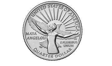 La poétesse noire Maya Angelou sur les «quarters» américains, pièces de 25 cents 