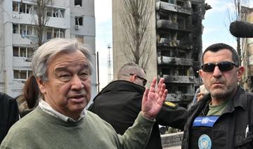 Frappes russes sur Kiev lors de la visite du secrétaire général de l'ONU, trois blessés