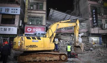 Effondrement d'un immeuble en Chine: un survivant retrouvé trois jours après