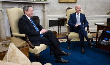 A Washington, Draghi et Biden vantent leur unité face à la Russie